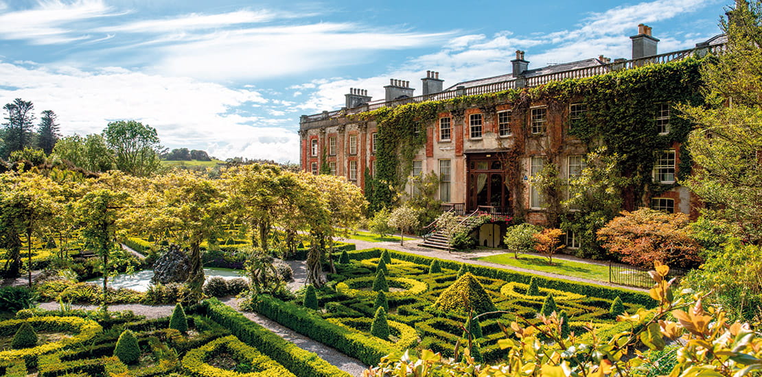 The stately mansion and gardens of Bantry House, Ireland